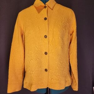 Yellow Textured Women's Top